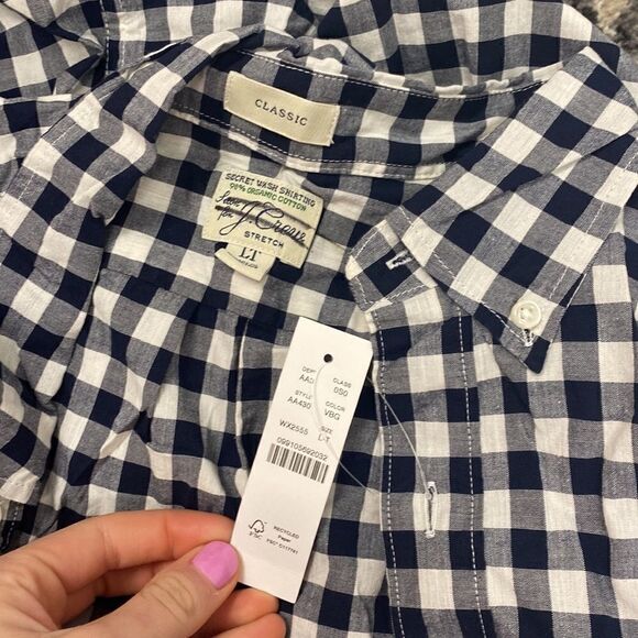 J.Crew Tall stretch Secret Wash shirt Item AA430* - Picture 3 of 4